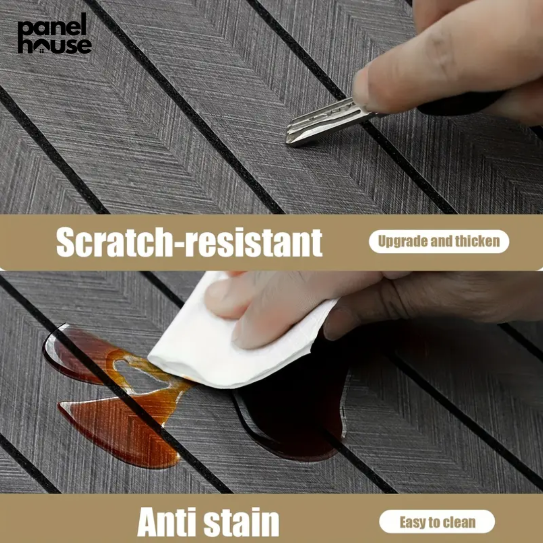 3D Wood Slat Wall Panels, Self-Adhesive, Removable, Waterproof Buy 1, Get 6 Premium Panels for Only £7! (30cm x 60cm)